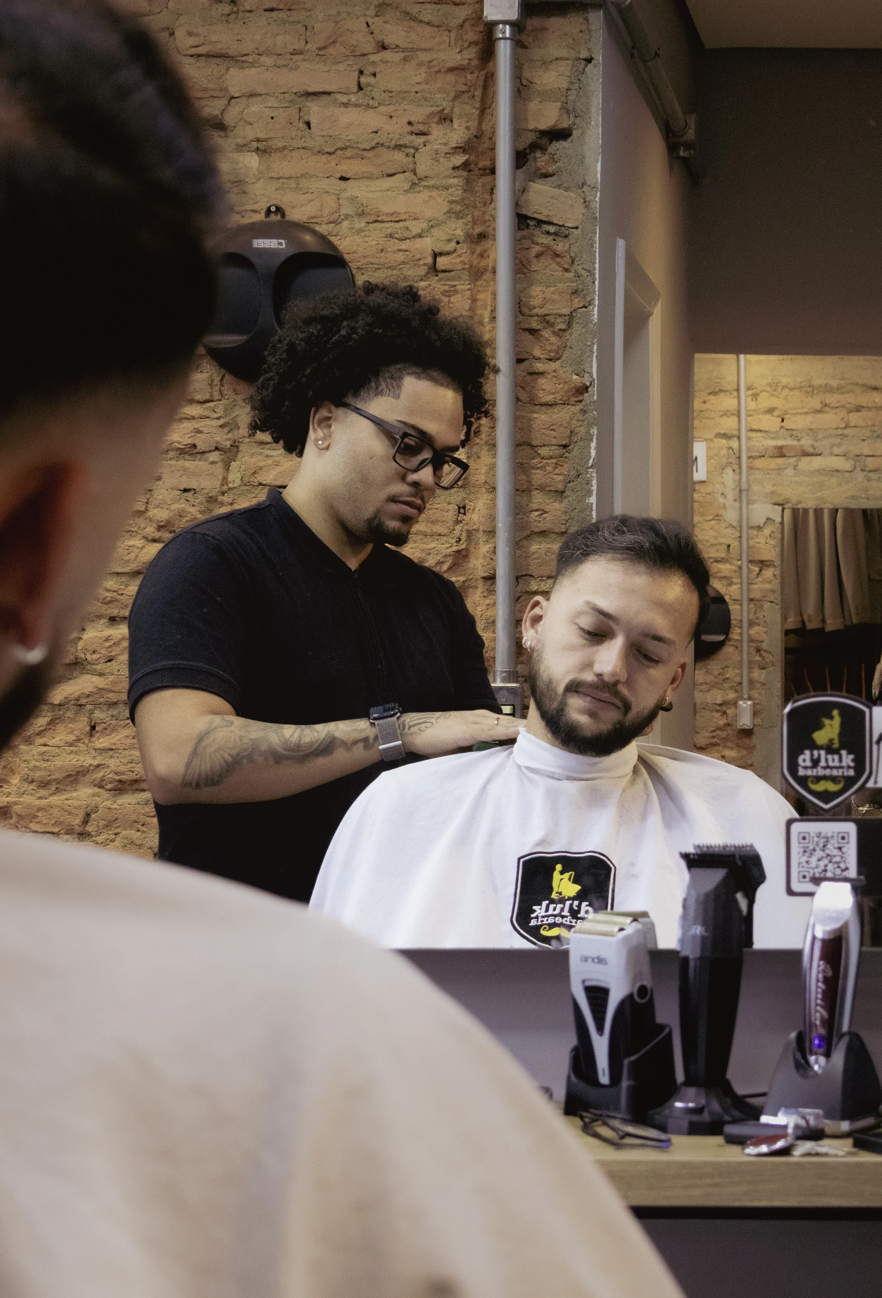 Interior da barbearia